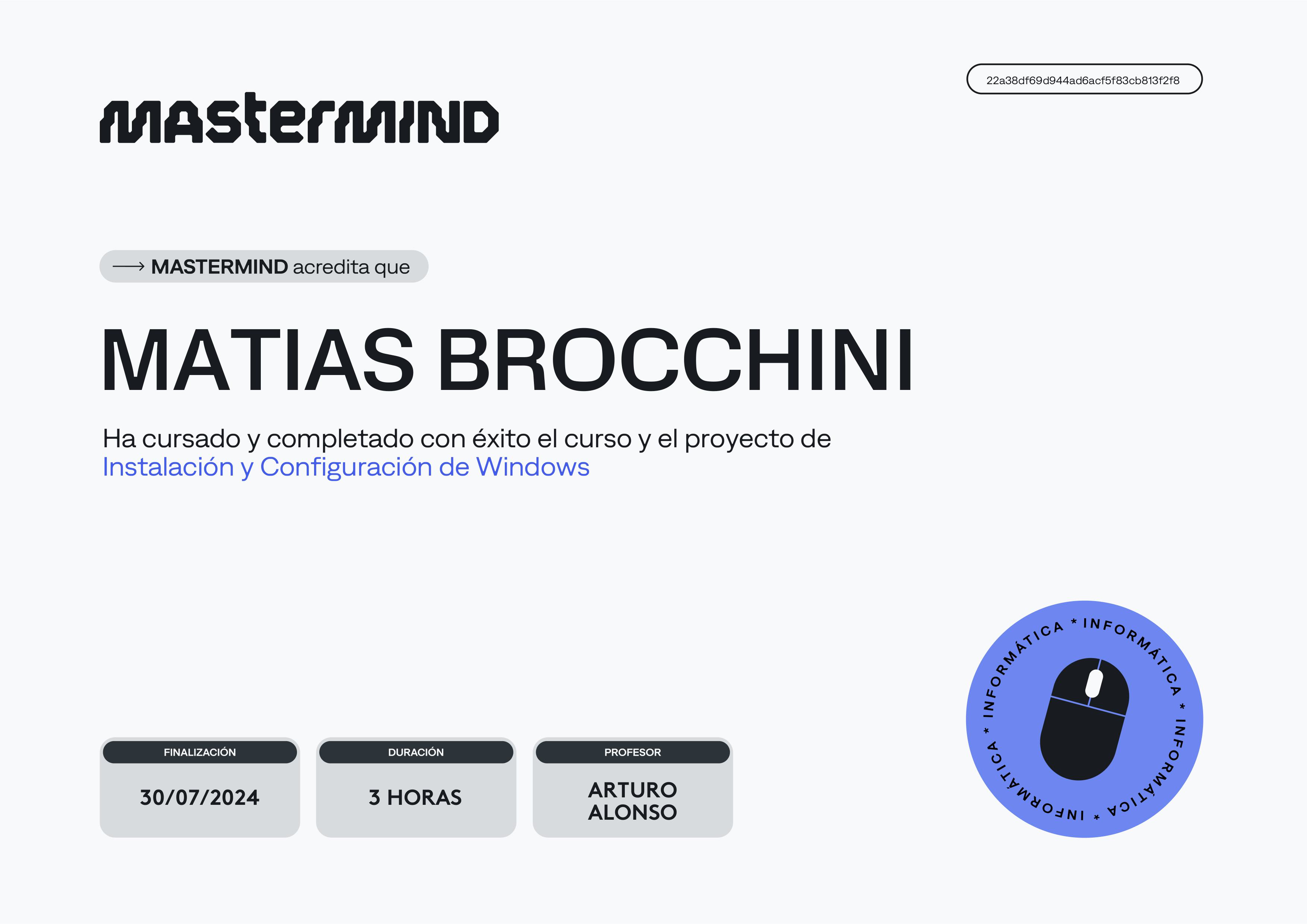 Certificado Windows